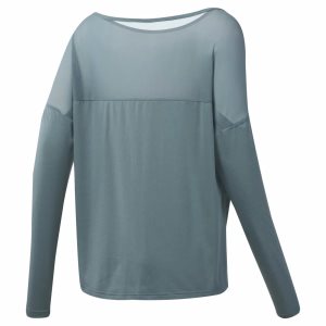 Reebok Dance Mesh Top Sweatshirt Damen - Türkis - DE 739-LVA